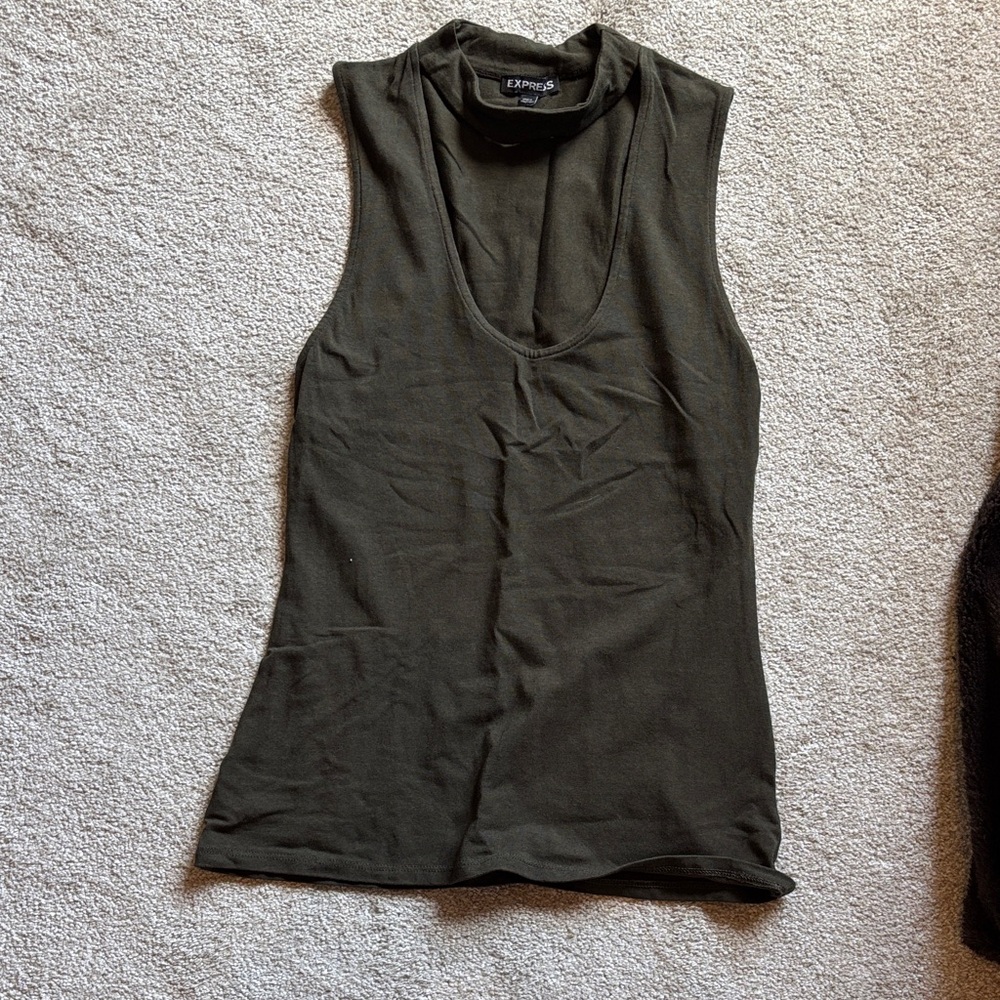 Dark Olive Tank Top